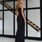 Asymmetric Sleeveless Maxi Dress