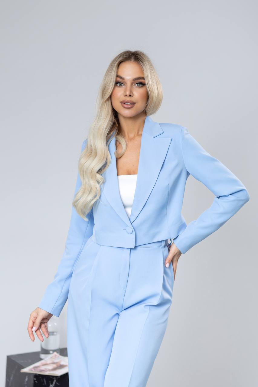 Alexa Crop Jacket Suit 2-Piece