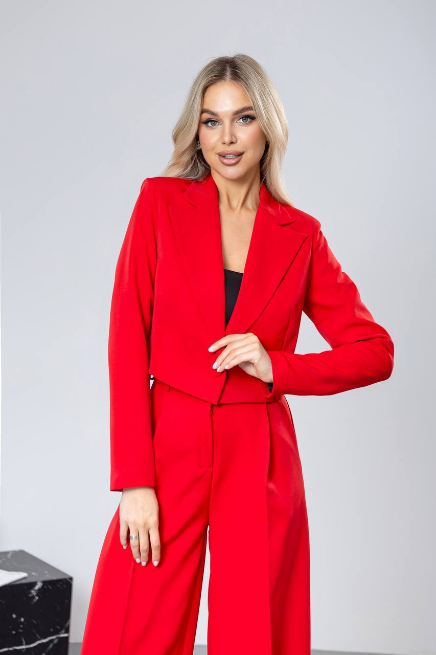 Alexa Crop Jacket Suit 2-Piece