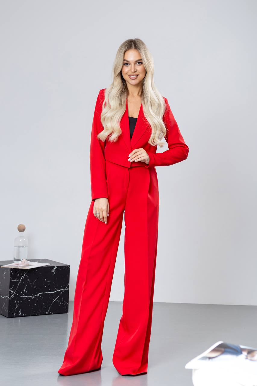 Alexa Crop Jacket Suit 2-Piece