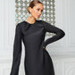 Satin Long Sleeve Maxi Dress