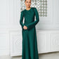 Satin Long Sleeve Maxi Dress