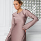 Satin Long Sleeve Maxi Dress