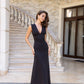 Sleeveless V-neck Maxi Dress