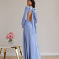 Satin Backless Maxi Dress