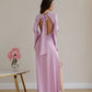 Satin Backless Maxi Dress