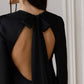 Satin Backless Maxi Dress