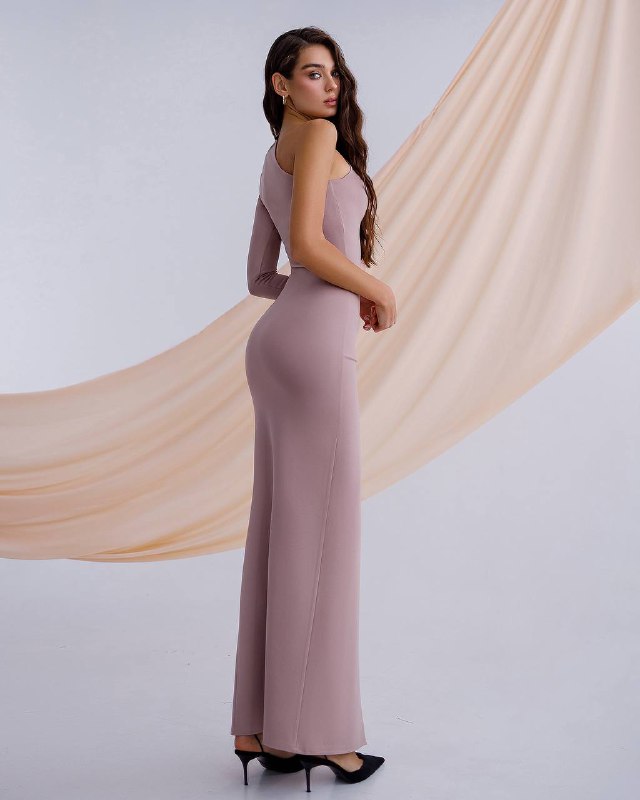 One-Shoulder Maxi Dress