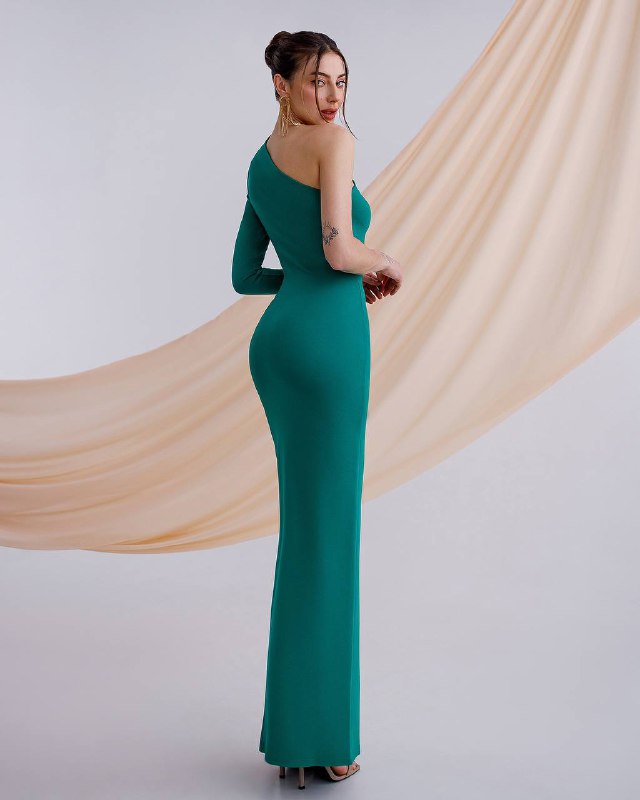 One-Shoulder Maxi Dress