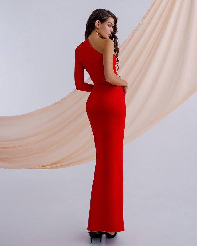 One-Shoulder Maxi Dress