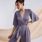 Silk Wrap Maxi Dress