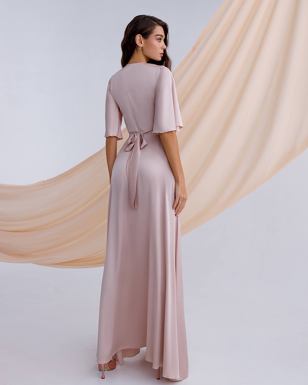 Silk Wrap Maxi Dress