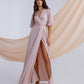 Silk Wrap Maxi Dress