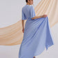 Silk Wrap Maxi Dress