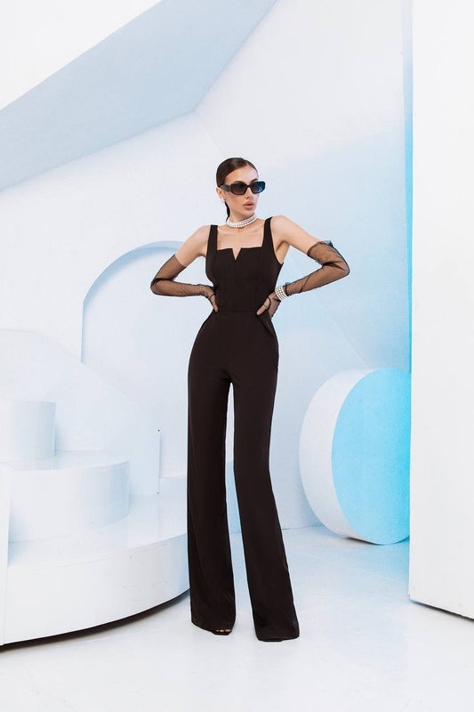 Sleeveless V-neck Jumpsuit