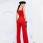 Sleeveless V-neck Jumpsuit