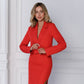 Crop Jacket Skirt Suit 2-Piece Suit