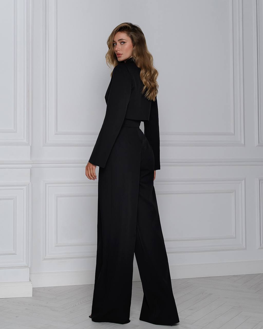 High Waist Fitted Palazzo Pants