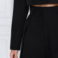 High Waist Fitted Palazzo Pants