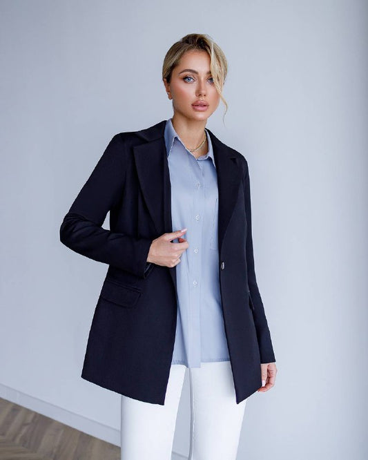 Belted Slim-Fit Blazer