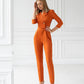 Formal One-Button Jumpsuit