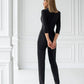 Formal One-Button Jumpsuit