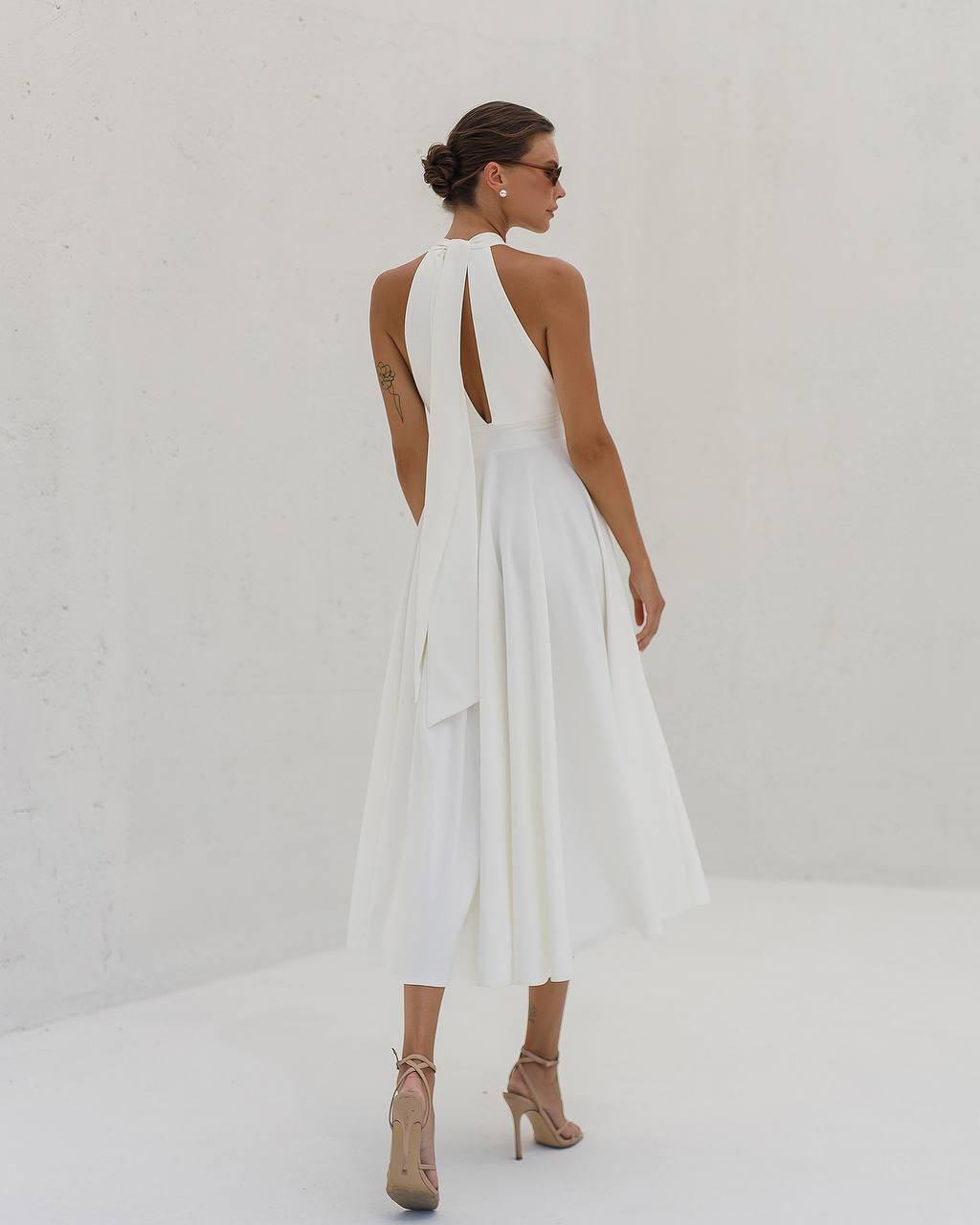 Bow Back Midi Dress