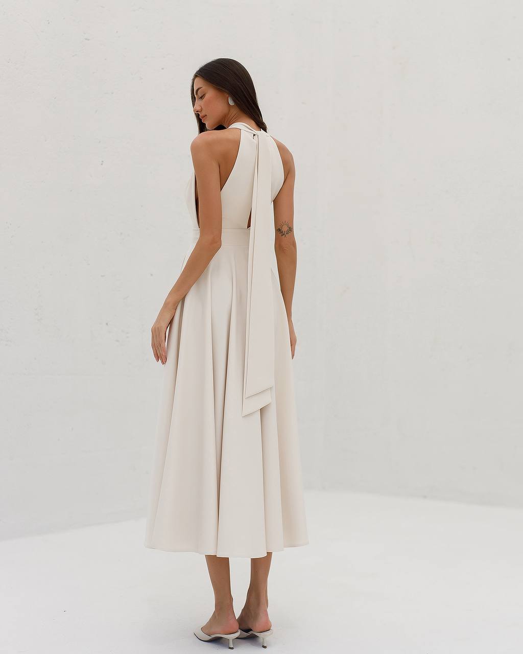 Bow Back Midi Dress