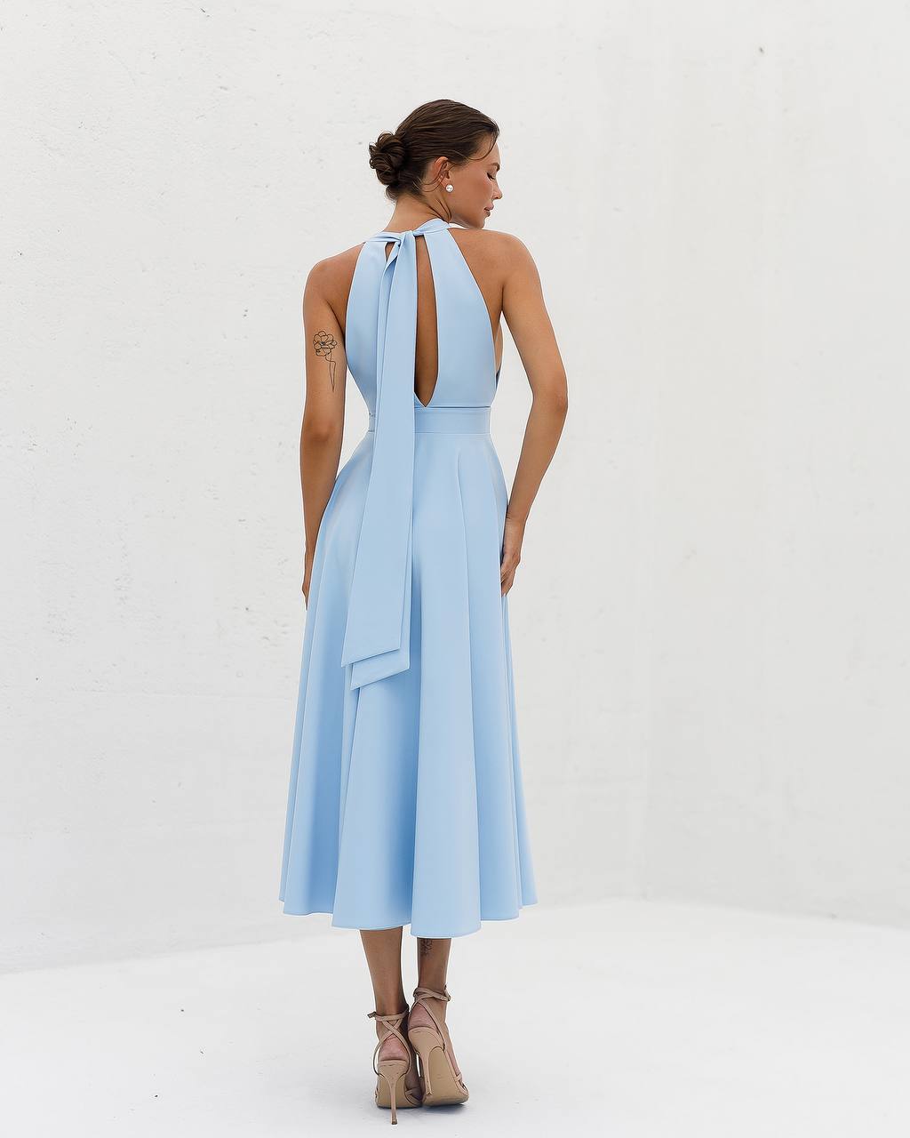 Bow Back Midi Dress