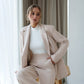 Double-Breasted Style Relaxed Fit Suit 2-Piece