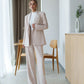Double-Breasted Style Relaxed Fit Suit 2-Piece