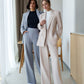Double-Breasted Style Relaxed Fit Suit 2-Piece