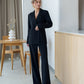 Double-Breasted Style Relaxed Fit Suit 2-Piece