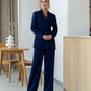 Double-Breasted Style Relaxed Fit Suit 2-Piece