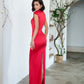Cap Sleeve Corset Cut-Out Maxi Dress