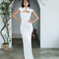Cap Sleeve Corset Cut-Out Maxi Dress