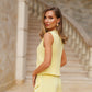 Tailored Vest & Overlap Mini Skort Set 2-Piece