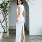 Cap Sleeve Corset Cut-Out Maxi Dress