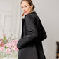 Alexa Notch Lapel Jacket Flared Pants Suit 2-Piece