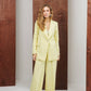 Single-Breasted Wide-Leg Suit 2-Piece