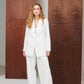 Single-Breasted Wide-Leg Suit 2-Piece