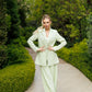 Single-Breasted Wide-Leg Suit 2-Piece