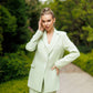 Single-Breasted Wide-Leg Suit 2-Piece