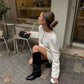 Button Cardigan and Mini Skirt Set