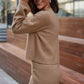 Button Cardigan and Mini Skirt Set