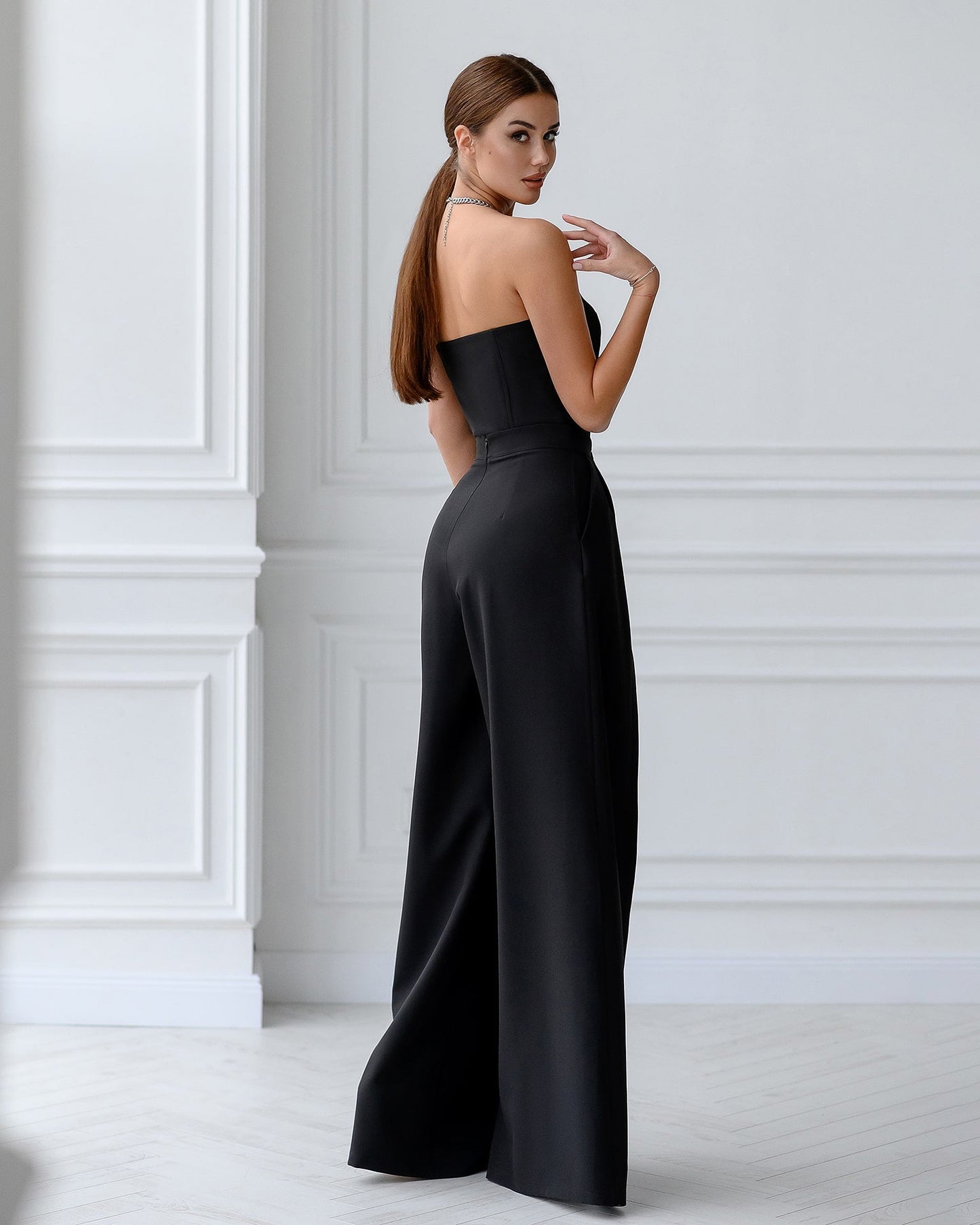 High Waist Slit Cuff Сulottes