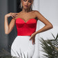 Satin Sweetheart Crop Top