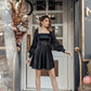 Satin Long Sleeve Mini Dress