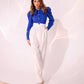 Puff Sleeve Collared Blouse