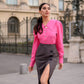 Puff Sleeve Collared Blouse